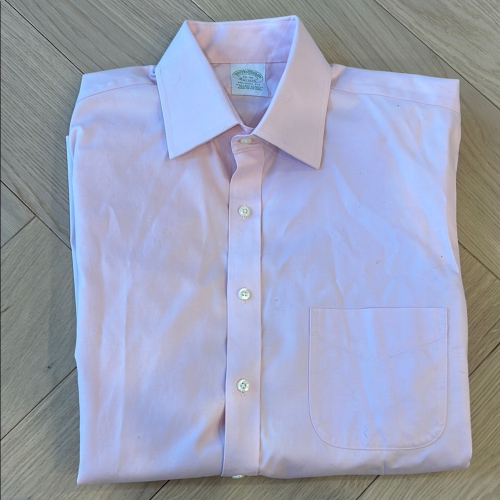 Brooks Brothers Pink Dress Shirt Classic Style